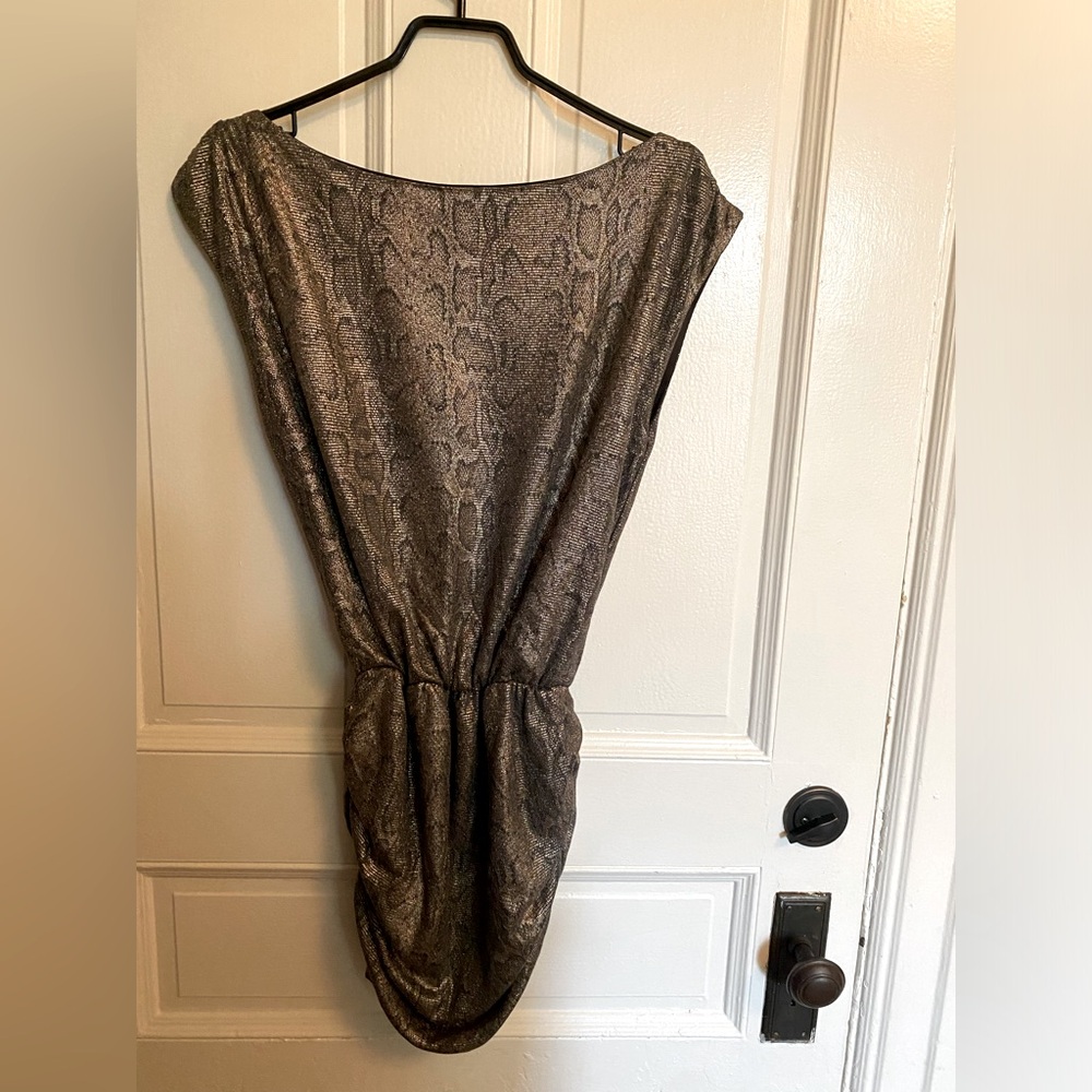 Urban Behaviour snakeskin print mini dress